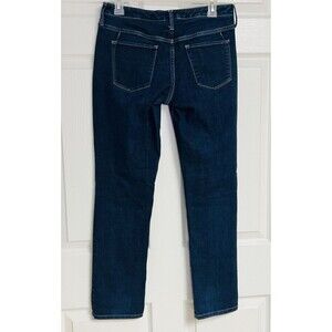 Mossimo Womens Jean Size 4 S/C Bootcut Mid-Rise Curvy Dark 5-Pocket Stretch